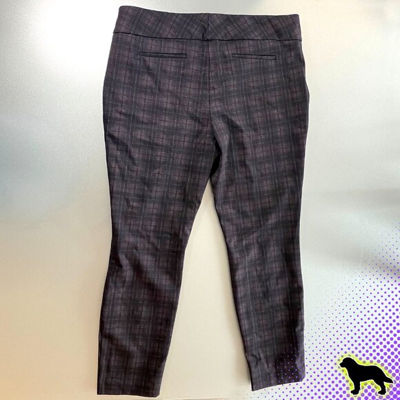 Dalia Black and Grey Plaid Dress Pants Size XL High Rise Like NEW - Picture 2 of 4